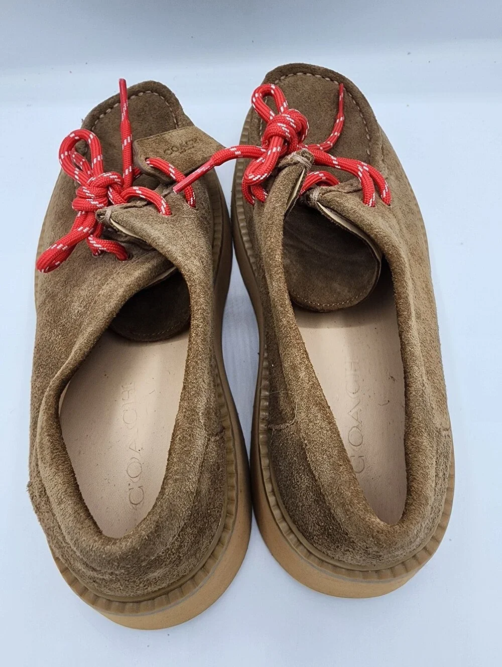 Coach suede loafers